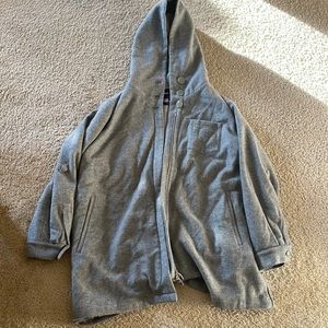Giorgio Armani Gray Hooded Cashmere Jacket — Size 42 (US)